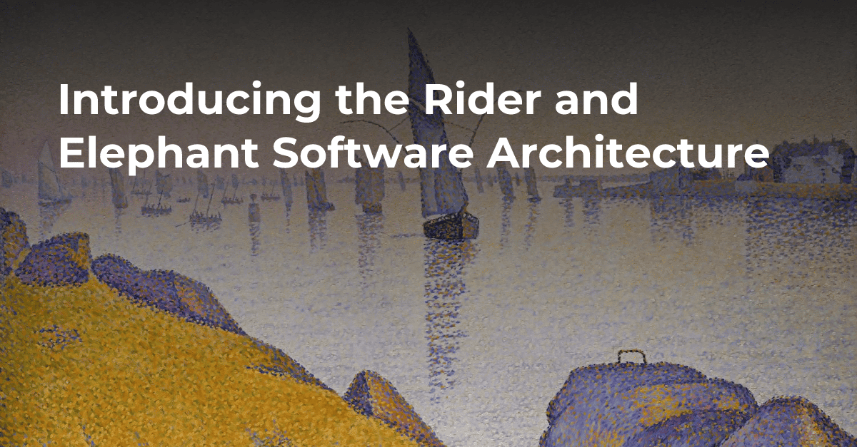 Introducing the Rider and Elephant Software Architecture's cover image