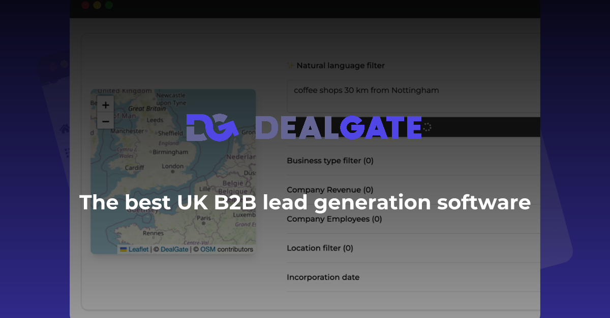 DealGate: The UK's best B2B lead generation software